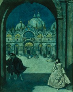 A Piazza San Marco téren alkotó: Edmund Dulac