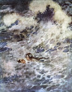 A kis hableány (litográfia) alkotó: Edmund Dulac