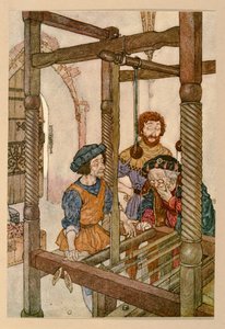 A szövők, a "Császár új ruhái" című filmből alkotó: Edmund Dulac
