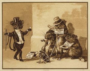 Illusztráció három vak egérhez (színes litó) alkotó: Edmund G. Caldwell