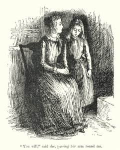 Illusztráció Jane Eyre-hez, Charlotte Bronte (litho) alkotó: Edmund Henry Garrett