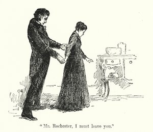 Illusztráció Jane Eyre számára, Charlotte Bronte (litho)