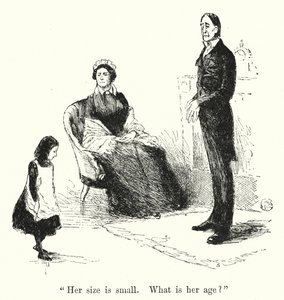 Illusztráció Jane Eyre számára, Charlotte Bronte (litho)