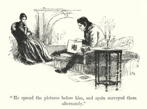 Illusztráció Jane Eyre-hez, Charlotte Bronte (litho)