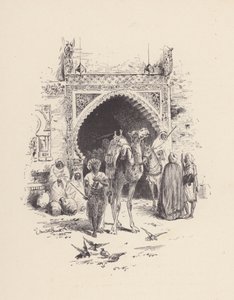 Illusztráció John Keats Szent Ágnes estéjéhez (litográfia) alkotó: Edmund Henry Garrett