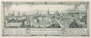 Oxford tornyai a Magdaléna harangtornyából, 1908