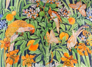 Jungle Chat c1930 (gouache papíron)