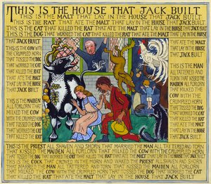 A ház, amit Jack épített, 1935 körül (gouache papíron)