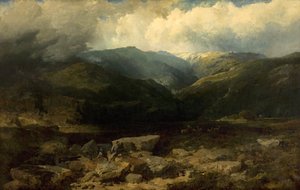 Szarvaslesés a Felföldön, csendes felvétel, 1860