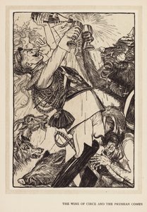 A császár füzére: Circe bora és a porosz Comus (litho)