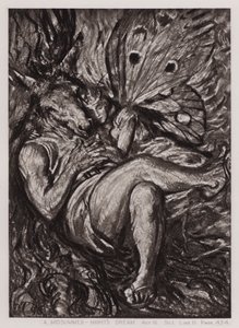 Szentivánéji álom, IV. felvonás, Sc I (litho) alkotó: Edmund Joseph Sullivan