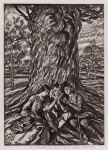 Ahogy tetszik, II. felvonás, Sc 4 (litho) alkotó: Edmund Joseph Sullivan