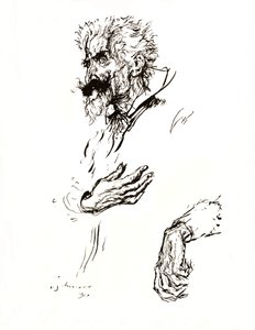 Don Quijote. Tollvázlat a Line: An Art Study-ból, 1923