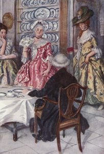 Illusztráció: Oliver Goldsmith Wakefield helytartójához (színes litó) alkotó: Edmund Joseph Sullivan