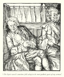 Illusztráció: Oliver Goldsmith, The Vicar of Wakefield (lithó) alkotó: Edmund Joseph Sullivan