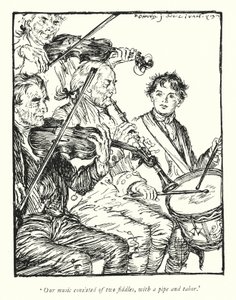 Illusztráció: Oliver Goldsmith, The Vicar of Wakefield (lithó) alkotó: Edmund Joseph Sullivan