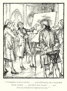 Illusztráció: Oliver Goldsmith, The Vicar of Wakefield (litho) alkotó: Edmund Joseph Sullivan