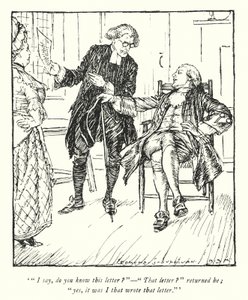 Illusztráció: Oliver Goldsmith, The Vicar of Wakefield (litho) alkotó: Edmund Joseph Sullivan