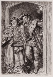 Henrik király életének híres története, I. felvonás, Sc 2 (litho) alkotó: Edmund Joseph Sullivan