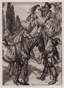 A cickány megszelídítése, III. felvonás, Sc 2 (litho) alkotó: Edmund Joseph Sullivan