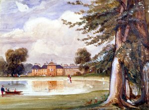 Kilátás a Kensington-palotára, Kensington, London, 1840