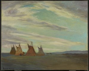 Indian Campment on Prairie, 19. század vége – 20. század eleje alkotó: Edmund Montague Morris