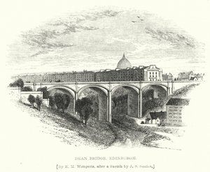 Dean Bridge, Edinburgh (metszet)