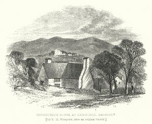Myddelton háza Lime-Hill-ben, Denbigh (metszet)