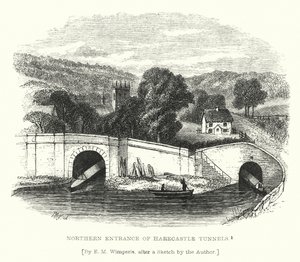 Harecastle alagutak északi bejárata (metszet)