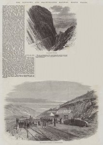 Newtown és Machynlleth vasút, Észak-Wales alkotó: Edmund Morison Wimperis