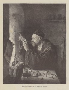 Lalchemist, Hellmer festménye alkotó: Edmund Ritter von Hellmer