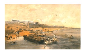 Yenikale erődje, az Azoff-tenger felé néz, 1855.