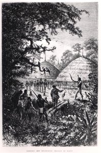 Yagouman vezető Rougouyenne Hunting the Devil, illusztráció a „Voyages dans l