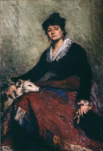 Diana Vernon portréja, 1876. alkotó: Edouard Agneessens