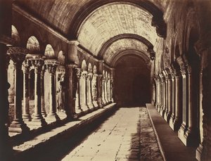 Arles. A Saint-Trophime kolostor kerengője alkotó: Édouard Baldus