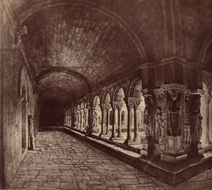 Arles. A Szent Trofimus-kolostor kerengője. alkotó: Édouard Baldus