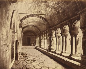 Arles. A Saint-Trophime kolostor kerengője alkotó: Édouard Baldus
