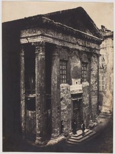 Homlokzat, Augustus és Livia temploma, Vienne alkotó: Édouard Baldus