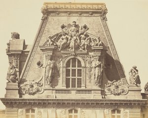 [A párizsi Louvre Turgot pavilonjának teteje] alkotó: Édouard Baldus