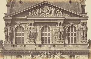 [A párizsi Louvre Richelieu pavilonjának második emelete] alkotó: Édouard Baldus