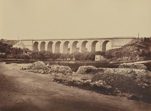 Bandoli viadukt. alkotó: Édouard Baldus