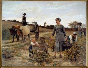 Szőlősarok Languedocban Edouard Debat Ponsan (1847-1913) festménye 1886 V. 2,02x2,6 m Nantes, Musee des Beaux Arts