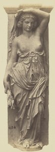 Victor Vilain Caryatidája, a Louvre dekorációja, Párizs alkotó: Edouard Denis Baldus