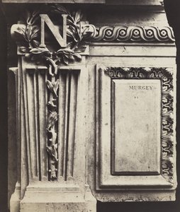 Dekoratív elem, Új Louvre, 1856 körül (albumén ezüst nyomat üvegnegatívról) alkotó: Edouard Denis Baldus