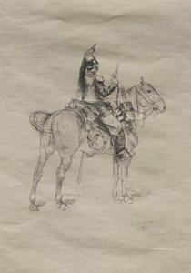 A lovas katona, 1875. alkotó: Jean Baptiste Edouard Detaille