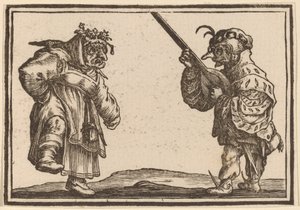 Táncosok lanttal alkotó: Edouard Eckman after Jacques Callot