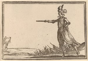 Katonai parancsnok gyalog alkotó: Edouard Eckman after Jacques Callot