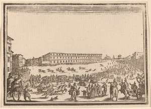 Piazza a Porta al Prato-n alkotó: Edouard Eckman after Jacques Callot