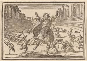 Csetepaté egy római cirkuszban alkotó: Edouard Eckman after Jacques Callot
