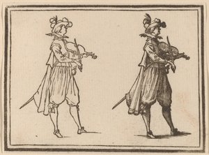 Hegedűművész alkotó: Edouard Eckman after Jacques Callot